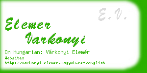 elemer varkonyi business card